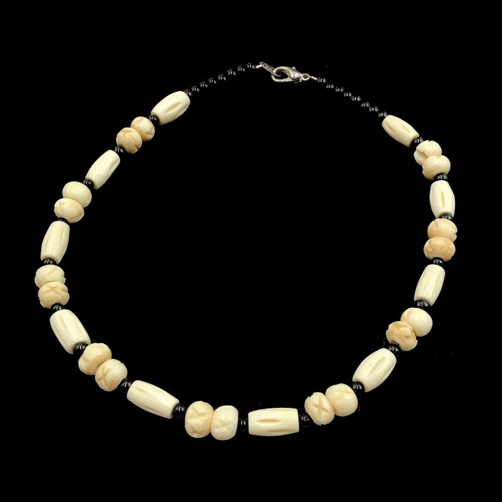 Tan Beaded Necklace